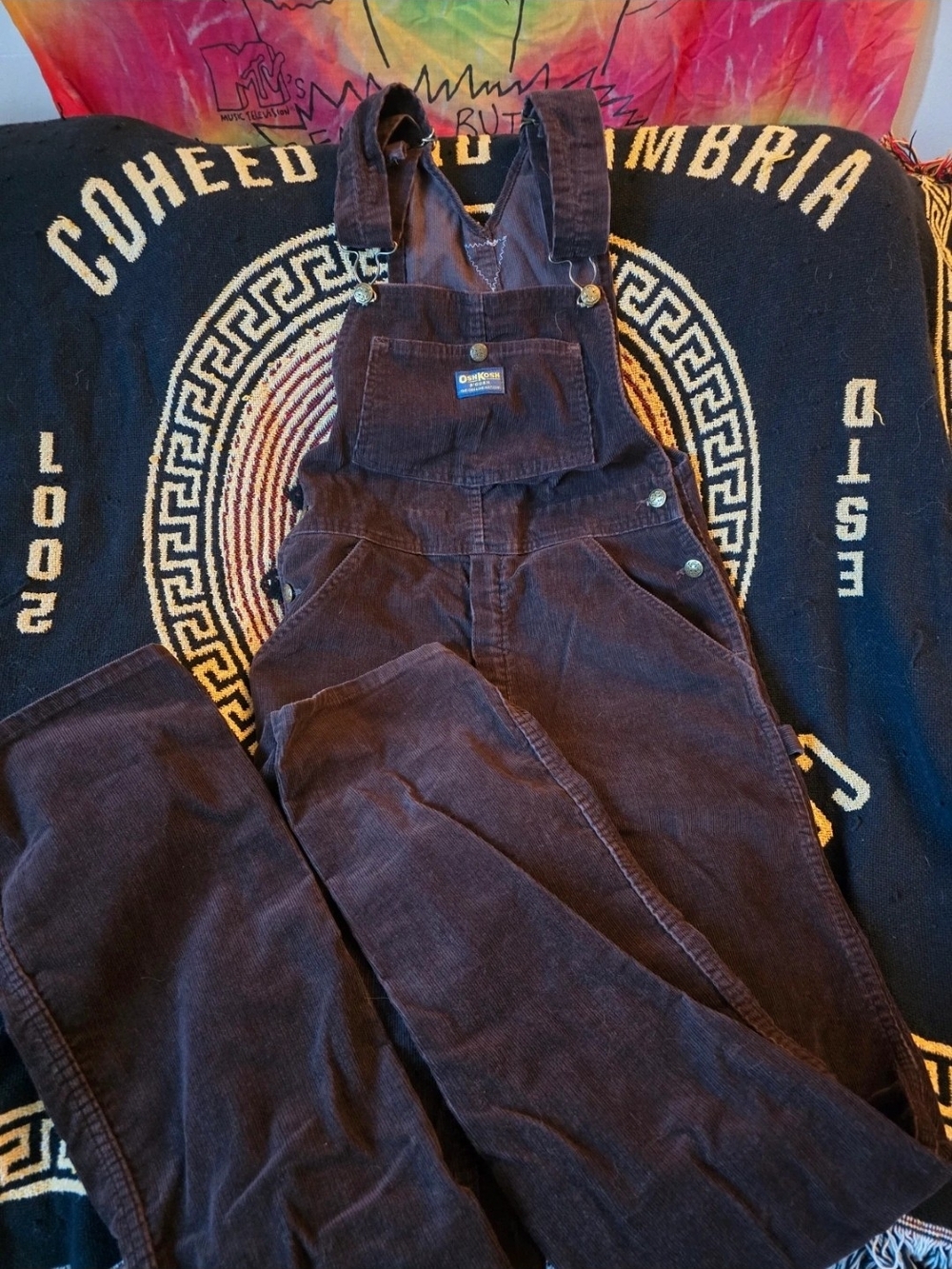 Vintage Brown Oshkosh Adult Overalls